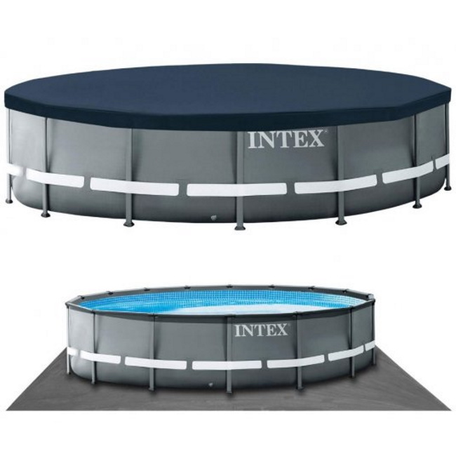 Intex bazen Ultra XTR Frame 488 x 122cm sa metalnim okvirom i peščanom pumpom 26326-3